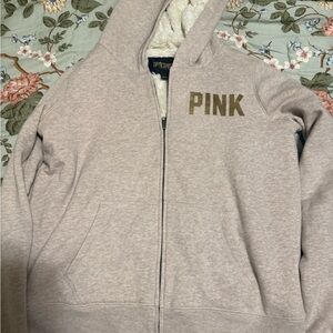 Pink Zip-Up Hoodie
